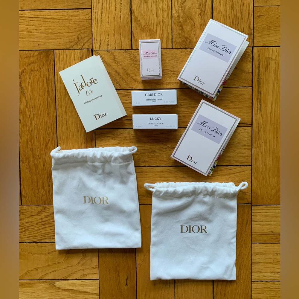 NWOT Dior Perfumes & Pouches